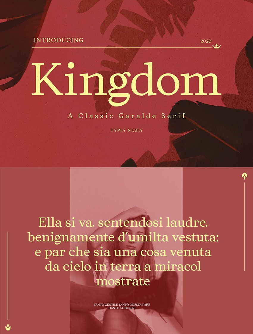 kingdom font elegant slassic serif font similar to garamond 