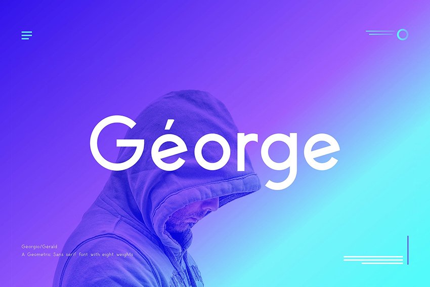 george geometric sans font pair garamond 