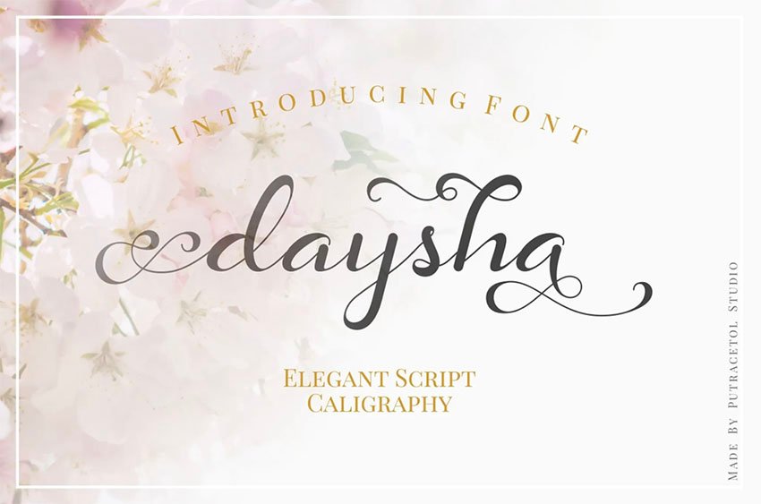 Daysha - Wedding Elegant Script Calligraphy