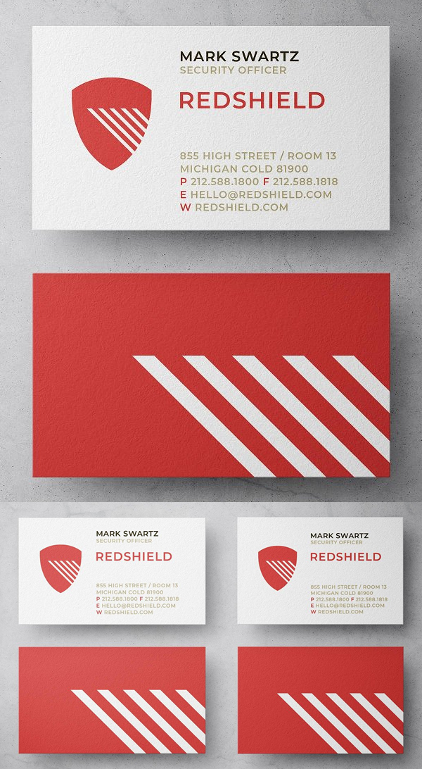 Red Shield Security Business Card