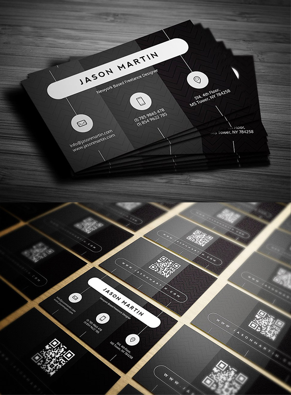 Creative Dark Business Card Template