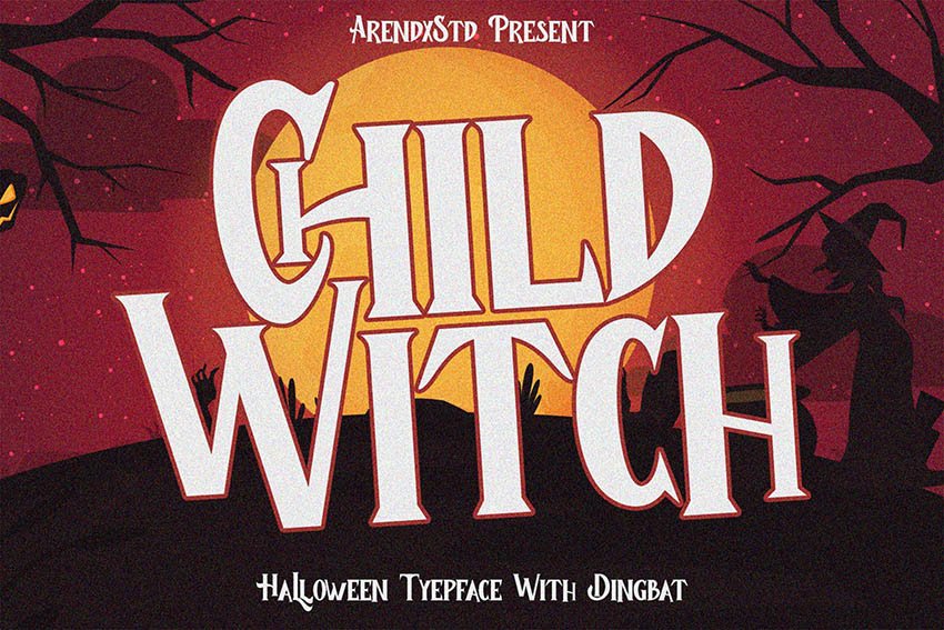 Child Witch - Halloween Typeface