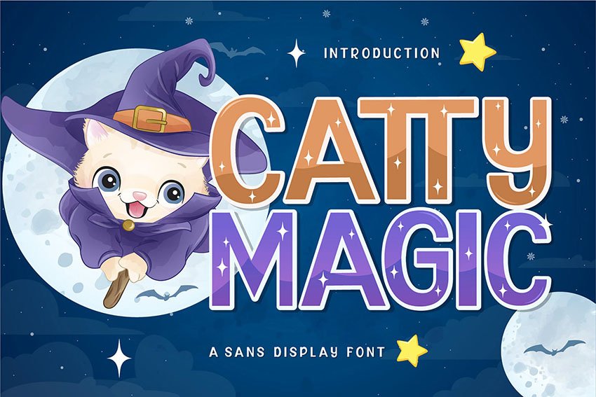 Catty Magic Display Font