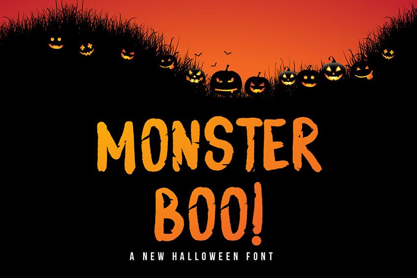 Monster Boo - Halloween Font