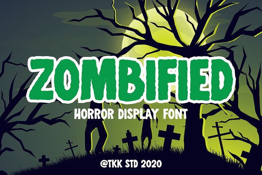 Zombified - Horror and Spooky Font