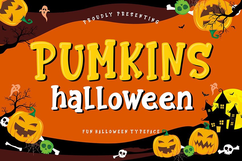 Pumkins Halloween Fun Typeface