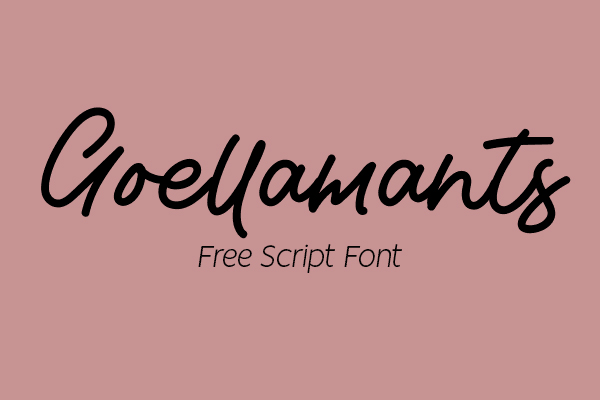 Goellamants Monoline Script Free Font