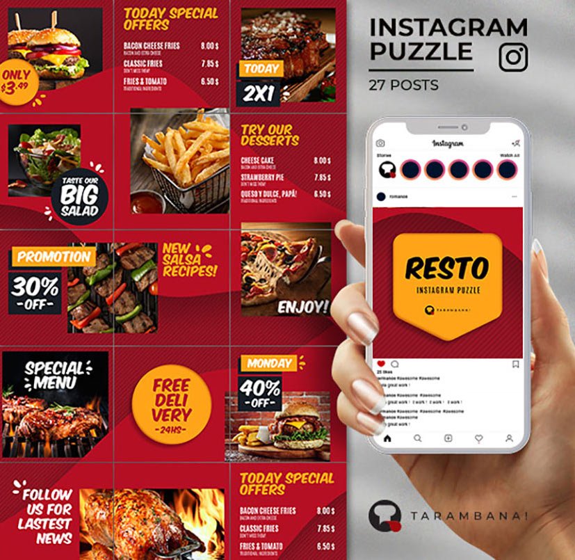 Instagram Grid Feed Template