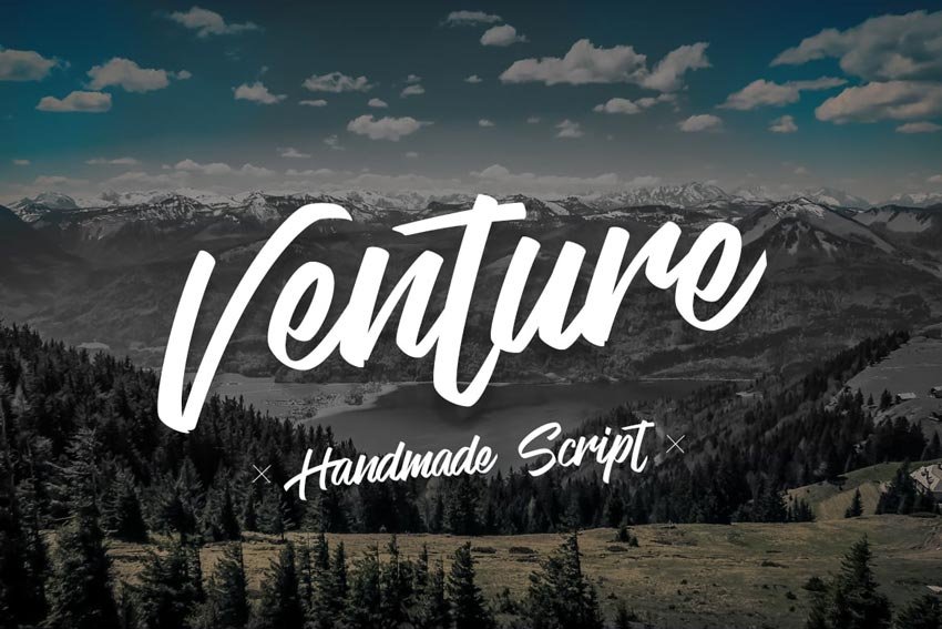 Venture - Handmade Font Script