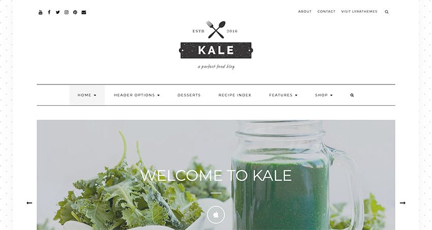 Kale - The Perfect Food and Personal Blog Theme