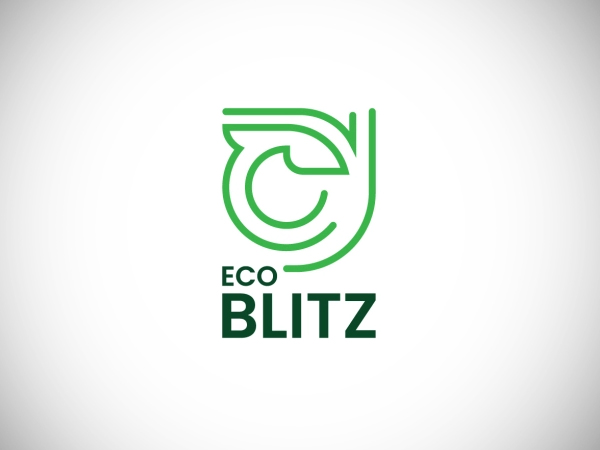 Eco Blitz logo concept by Md Humayun Kabir Free Font