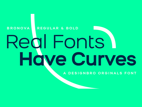 Bronova Free Logo Font