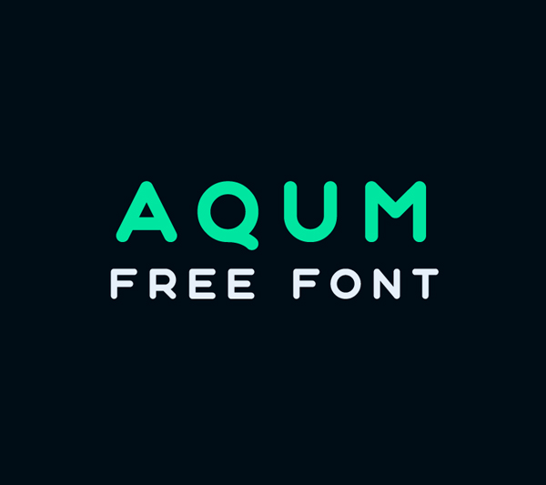 Aqum Geometric Free Logo Font