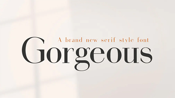 Gorgeous Serif Free Logo Font