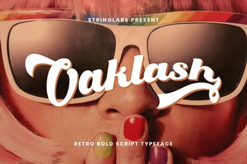 Oaklash - Retro Bold Script Font