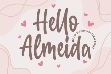 Hello Almeida a Bold Handwritten Font