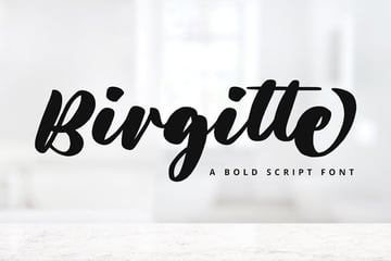 Bold Script Font
