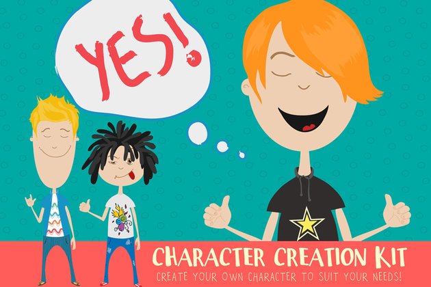 Cartoon character creation kit