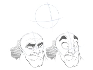 draw a cartoon face tutorial