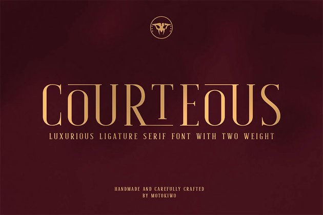 Courteous - Popular Ligature Serif Font