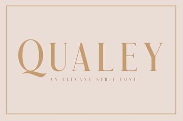 Qualey - Popular Elegant Serif Font
