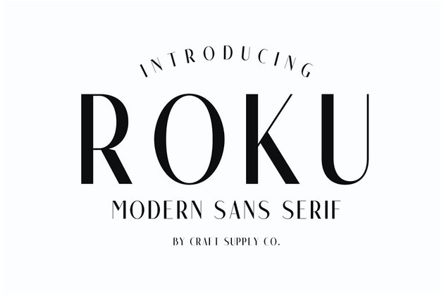 Roku - Modern Sans Serif