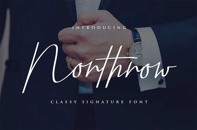 Northrow - Handwriting Font