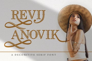 Revij Anovik - Decorative Serif Font