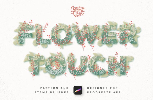 Flower Touch Procreate Brushes