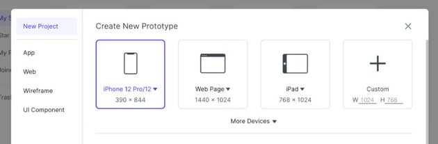 choose iphone size document