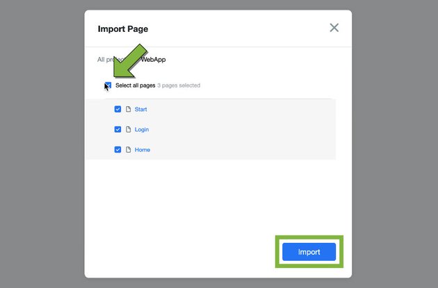 select all pages