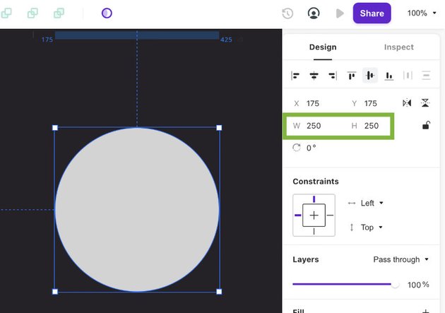 draw circle