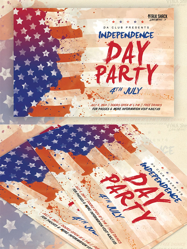 Veteran's Day and 4th of July Flyer