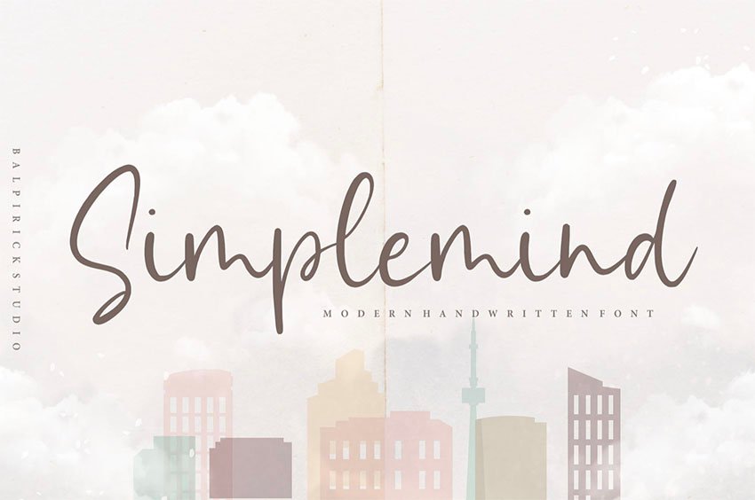 Simplemind YH - Modern and Popular Handwriting Font 
