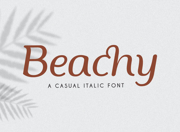 Beachy Display Summer Font