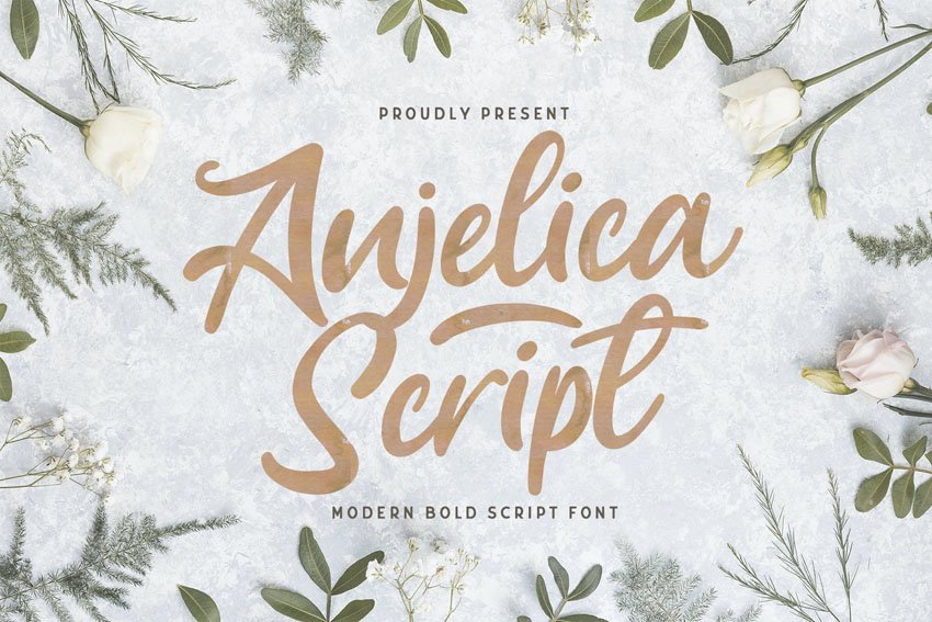Anjelica Script - Bold Script Font