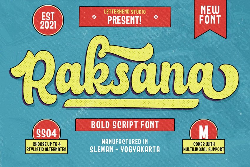 Raksana - Retro Bold Script