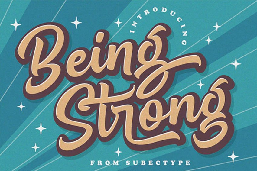 Being Strong Font