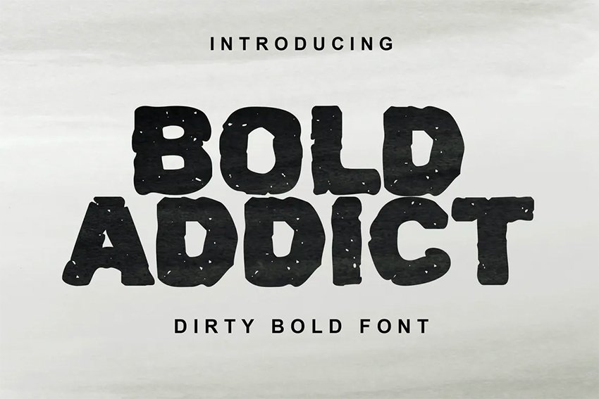 Bold Letter Font Bold Addict