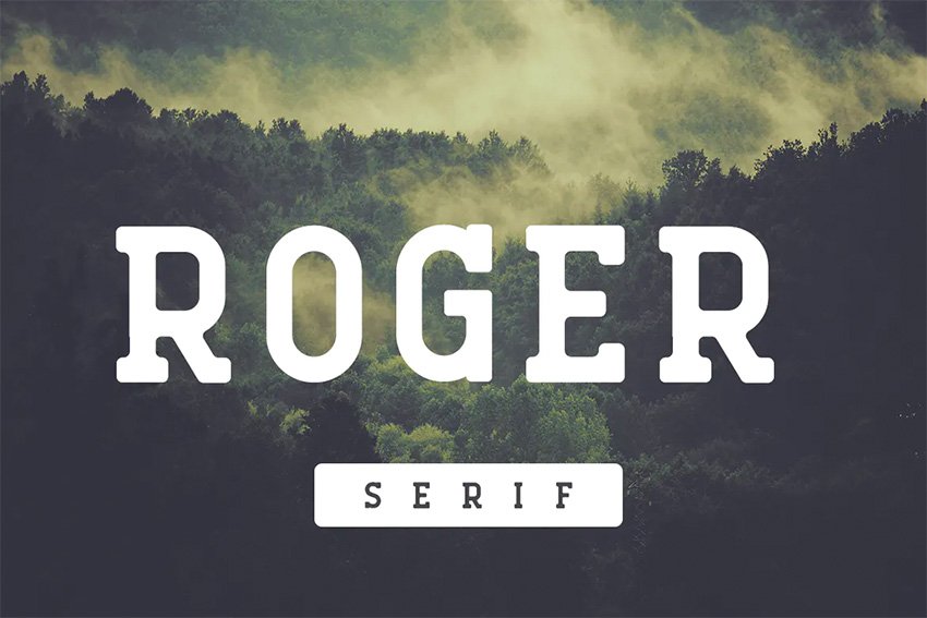 Roger Bold Serif Fonts