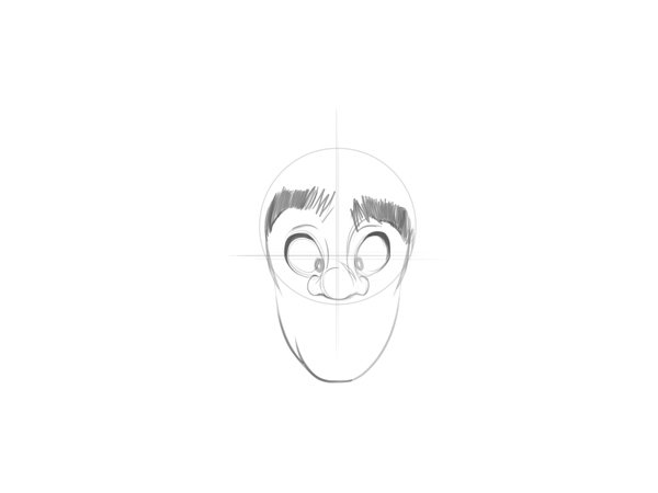 draw a cartoon face tutorial