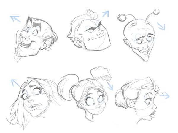 draw a cartoon face tutorial