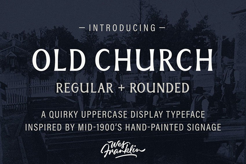 Old Church - Serif Display Font