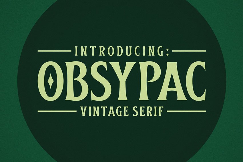 Obsypac Font