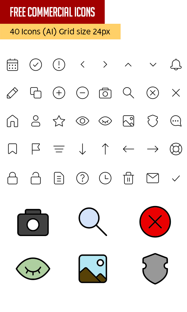 Free commercial use icons