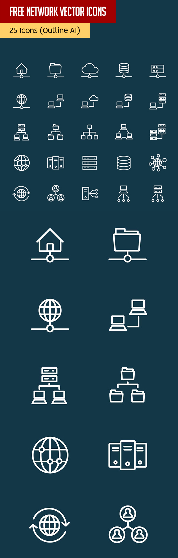 Free Vector Network Icons