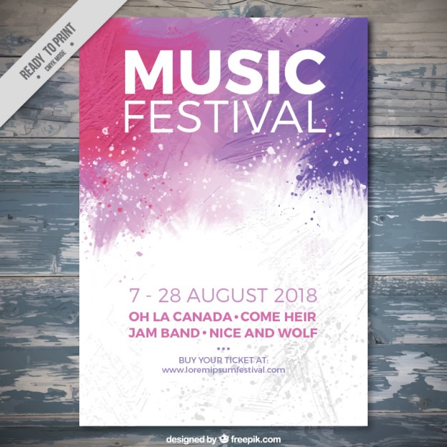 summer website themes music poster
