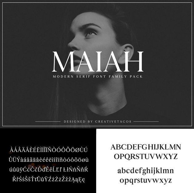 maiah font family pack modern minimalist similar to georgia