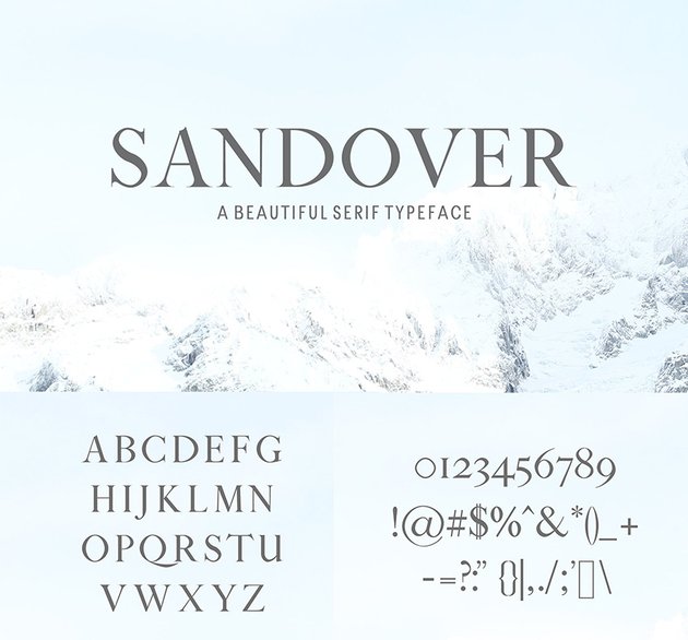 sandover serif web font similar georgia mulitlingual common font similar to Georgia