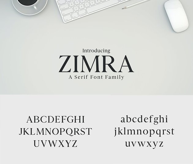 zimra serif font family 5 weight similar to Georgia
